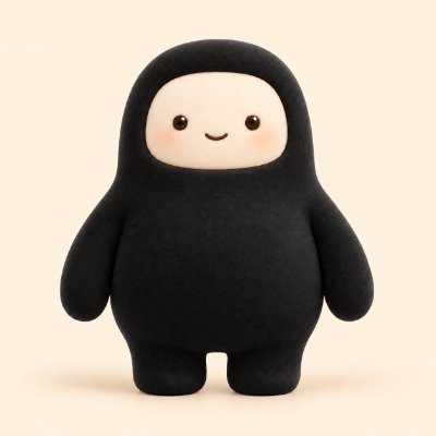 The original black plush Muse